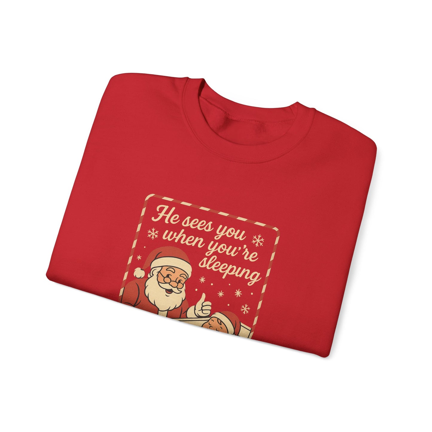 Santa's Sleepy Sweater - Holiday Humor
