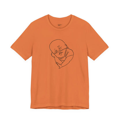 T-Shirt Hand-Drawn Preemie with O2 Support for NICU Awareness