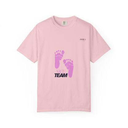 NICU Team Unisex T-shirt with Small Feet Design