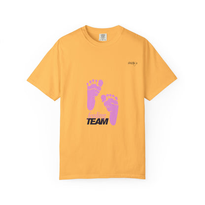 NICU Feeding Team Unisex T-shirt with Small Feet Design