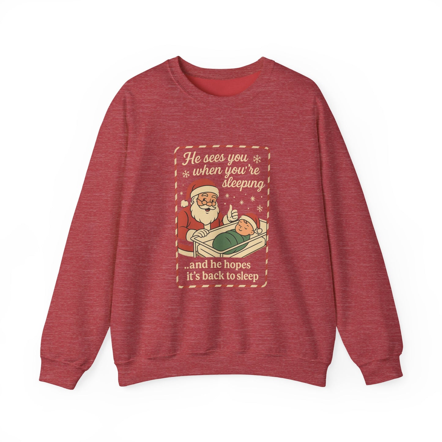 Santa's Sleepy Sweater - Holiday Humor