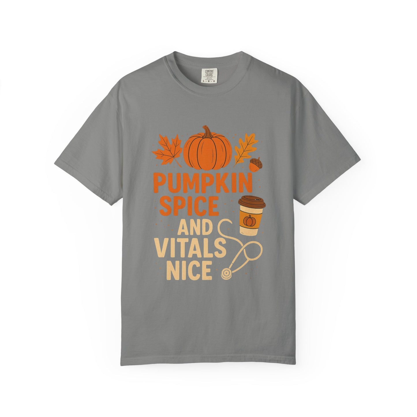 Pumpkin Spice & Vitals Nice - Unisex T-Shirt