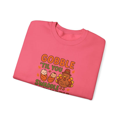 Thanksgiving NICU Sweater: Gobble 'Til You Swaddle