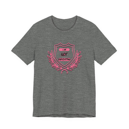 Dad Unisex Tee - 'i am not babysitting' Shield