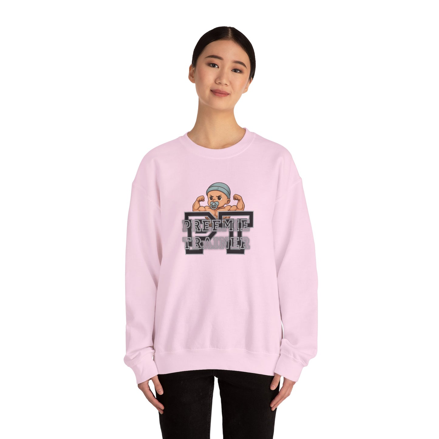 PT Preemie Trainer Crewneck Sweatshirt - Buff Baby