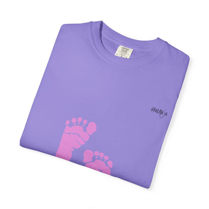 NICU Feeding Team Unisex T-shirt with Small Feet Design