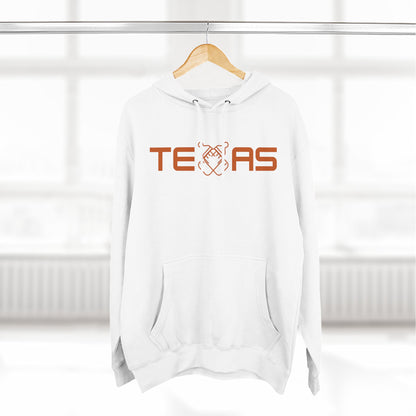 Texas Three-Panel Fleece Hoodie, Comfy Texas Sweatshirt, Cozy Hoodie for Fans, Gift for Texans, Stylish Casualwear
