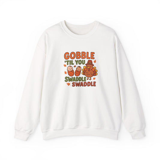 Thanksgiving NICU Sweater: Gobble 'Til You Swaddle