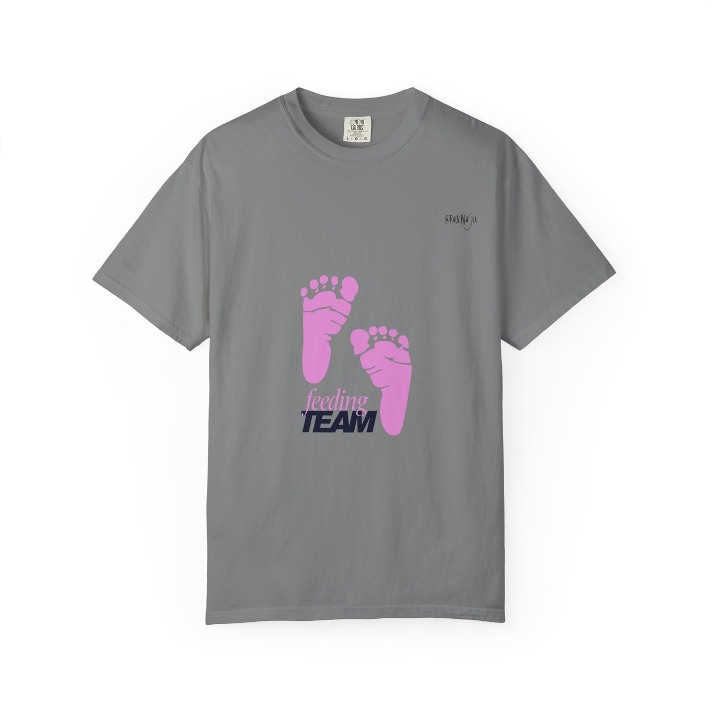 NICU Feeding Team Unisex T-shirt with Small Feet Design