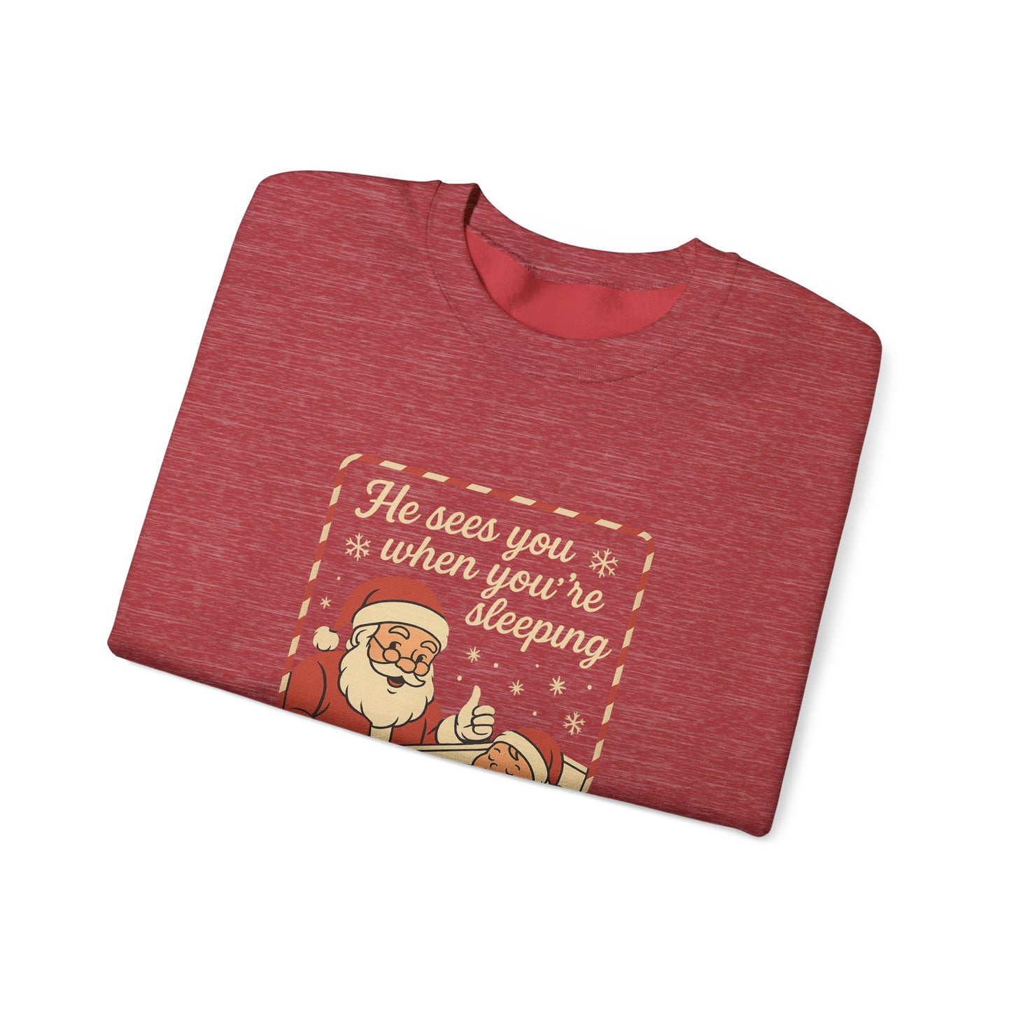 Santa's Sleepy Sweater - Holiday Humor