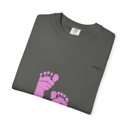 NICU Feeding Team Unisex T-shirt with Small Feet Design