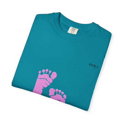 NICU Feeding Team Unisex T-shirt with Small Feet Design