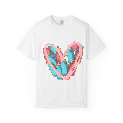 Heart Bottles Unisex T-shirt for NICU Feeding Therapists/Nurses