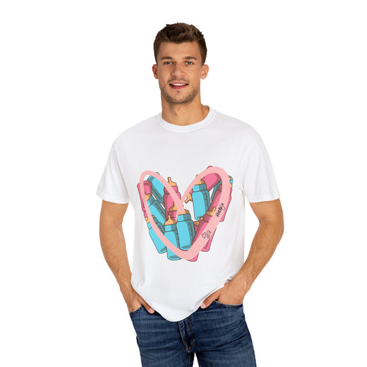 Heart Bottles Unisex T-shirt for NICU Feeding Therapists/Nurses