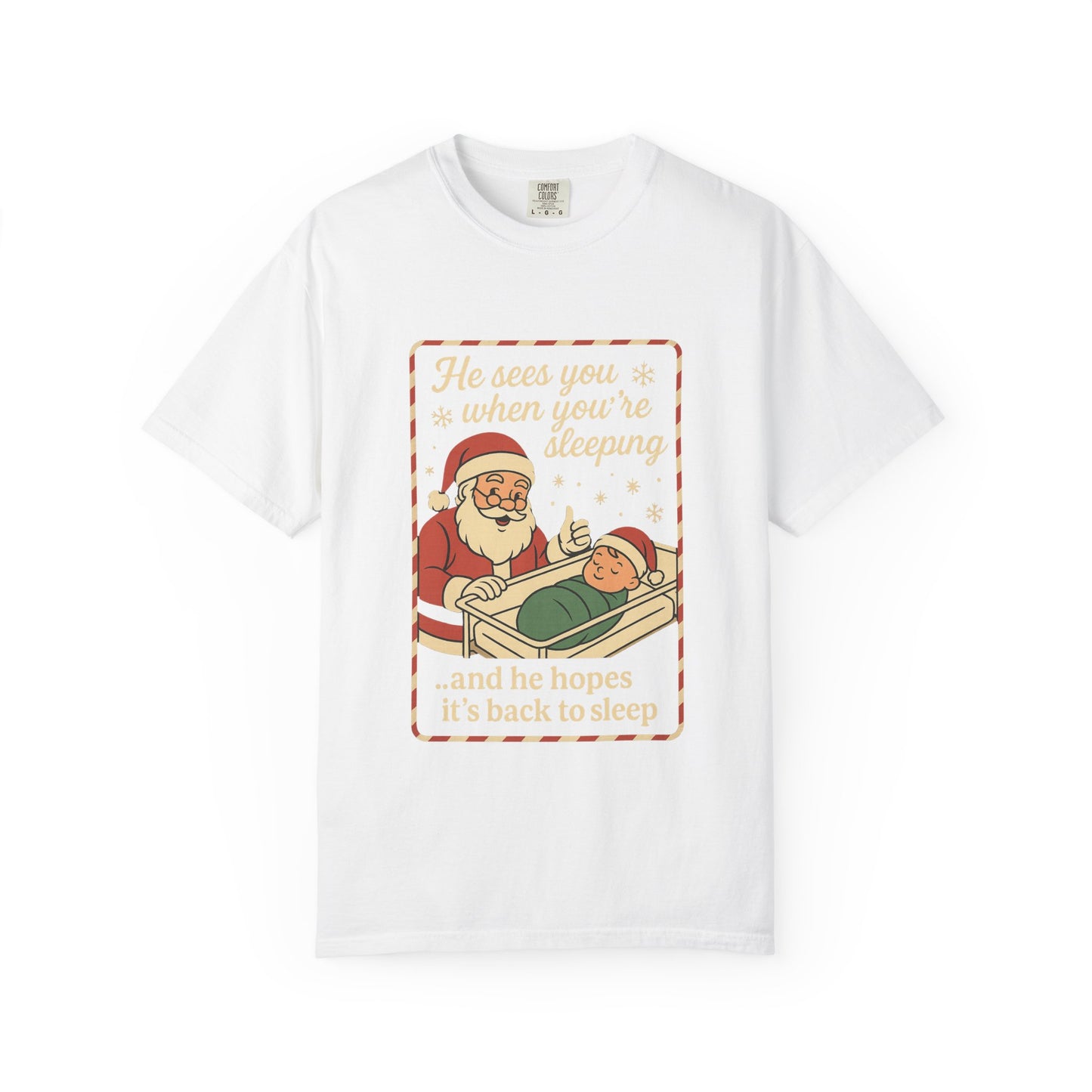 Santa's Sleepy T-Shirt - Holiday Humor Tee