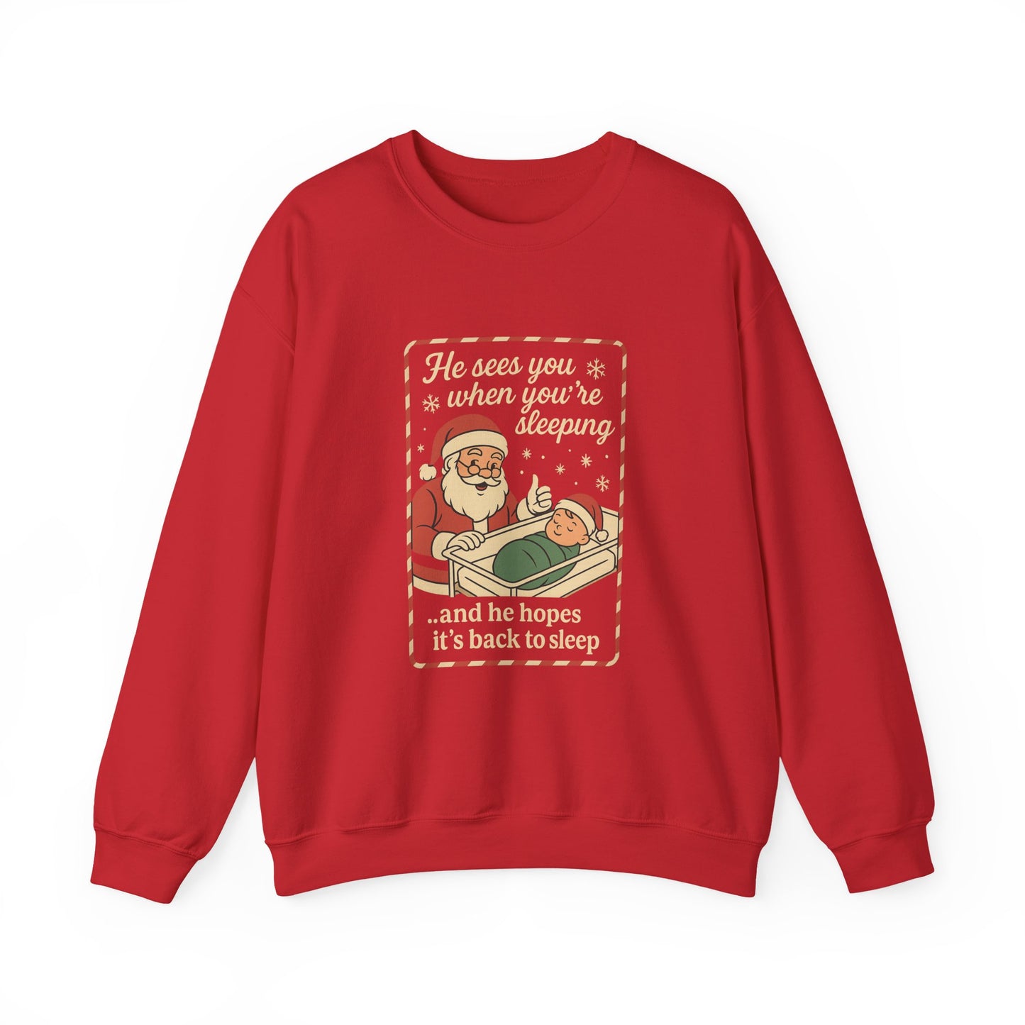 Santa's Sleepy Sweater - Holiday Humor