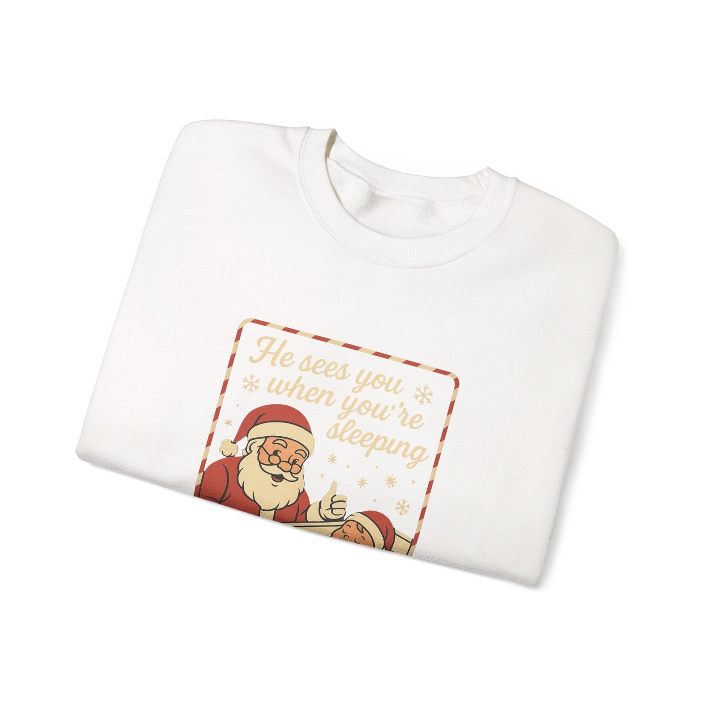 Santa's Sleepy Sweater - Holiday Humor