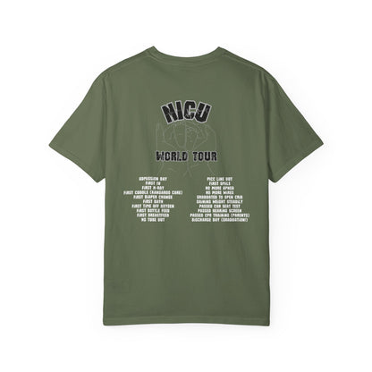 NICU World Tour Unisex T-shirt with Milestones (Dark)