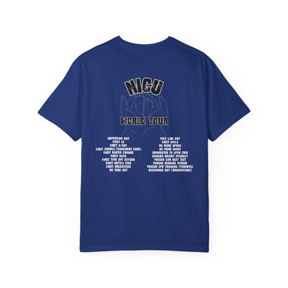 NICU World Tour Unisex T-shirt with Milestones (Dark)