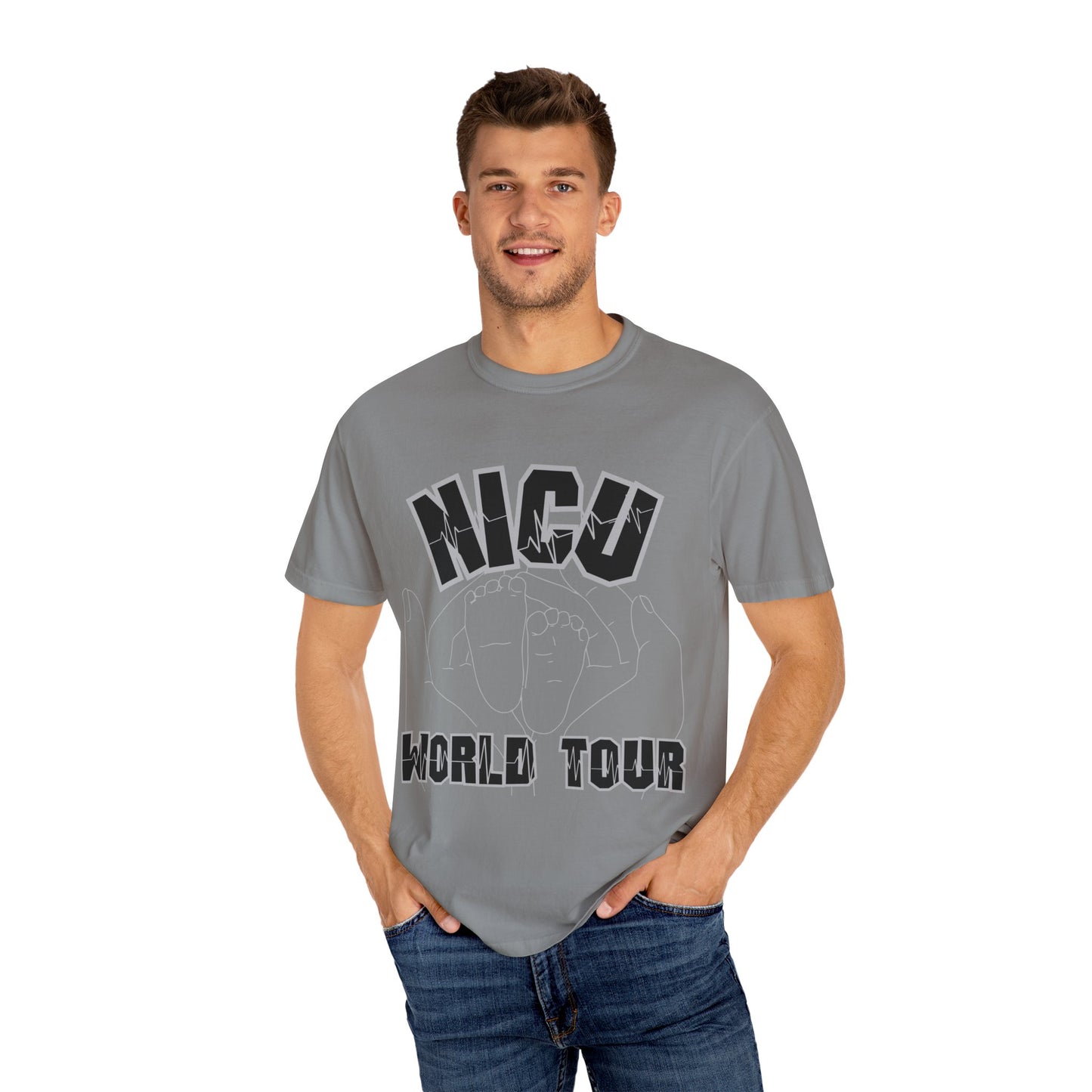 NICU World Tour Unisex T-shirt with Milestones (Dark)