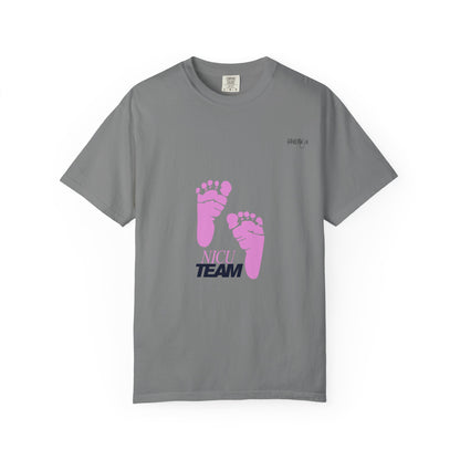 NICU Team Unisex T-shirt with Small Feet Design