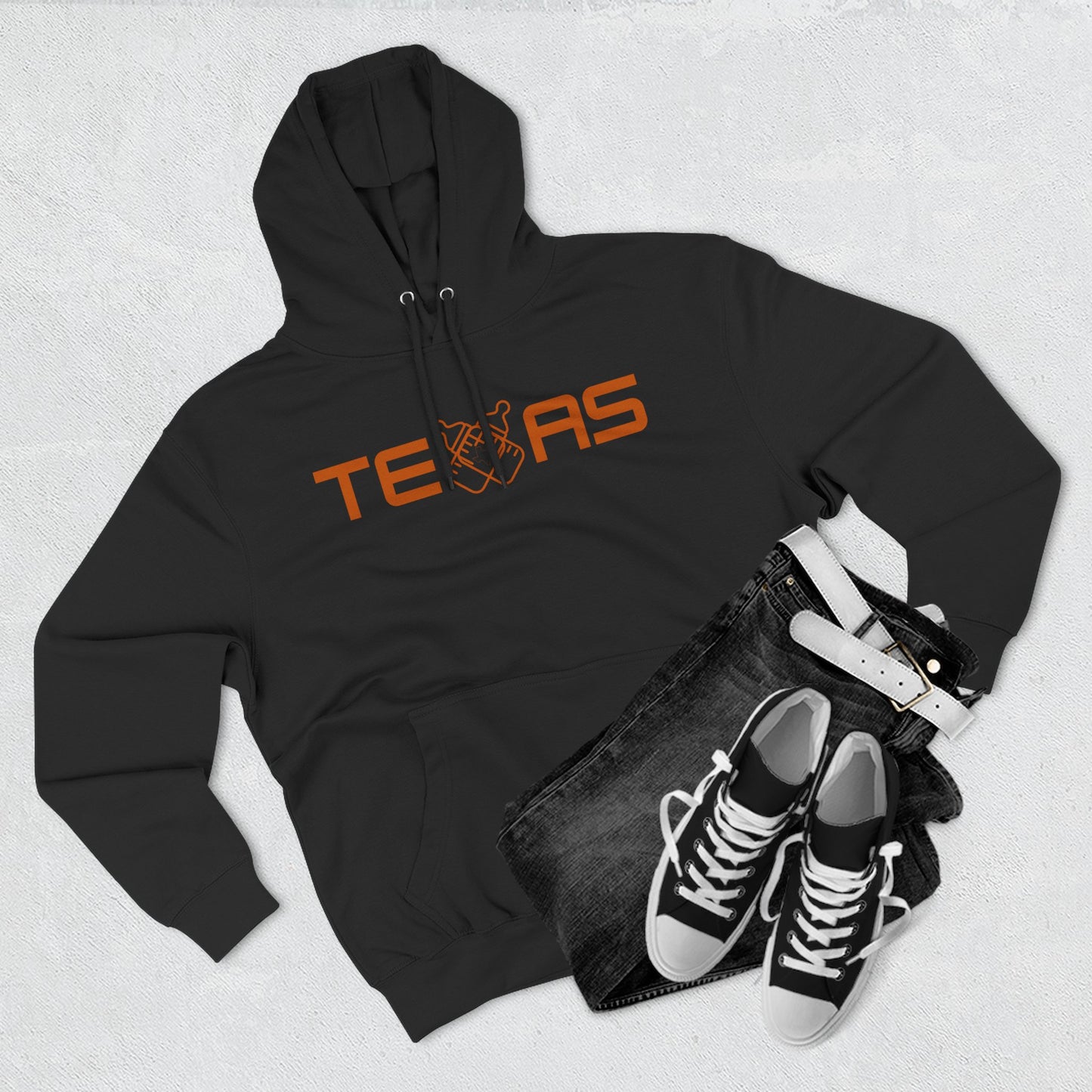 Texas Three-Panel Fleece Hoodie, Comfy Texas Sweatshirt, Cozy Hoodie for Fans, Gift for Texans, Stylish Casualwear