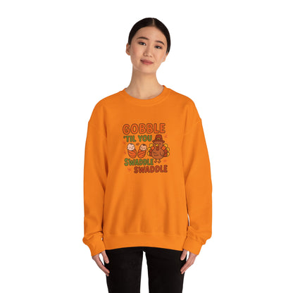 Thanksgiving NICU Sweater: Gobble 'Til You Swaddle