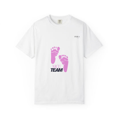 NICU Team Unisex T-shirt with Small Feet Design