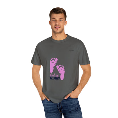 NICU Feeding Team Unisex T-shirt with Small Feet Design