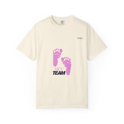 NICU Team Unisex T-shirt with Small Feet Design