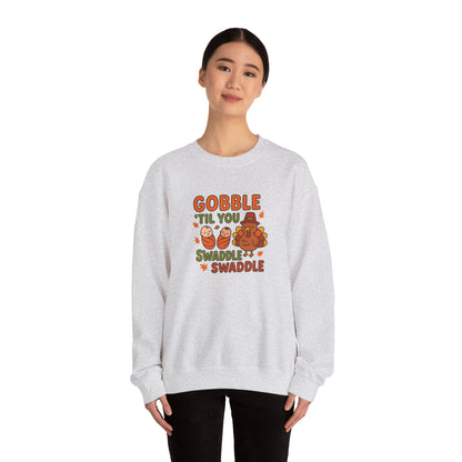 Thanksgiving NICU Sweater: Gobble 'Til You Swaddle