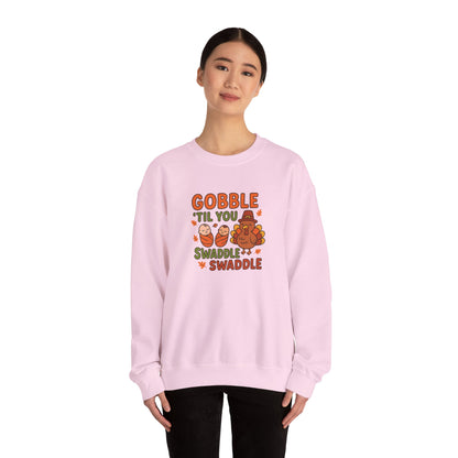 Thanksgiving NICU Sweater: Gobble 'Til You Swaddle