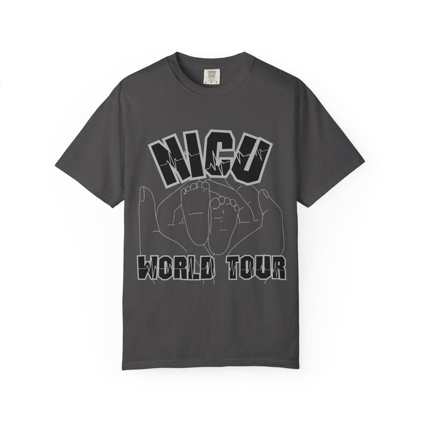 NICU World Tour Unisex T-shirt with Milestones (Dark)