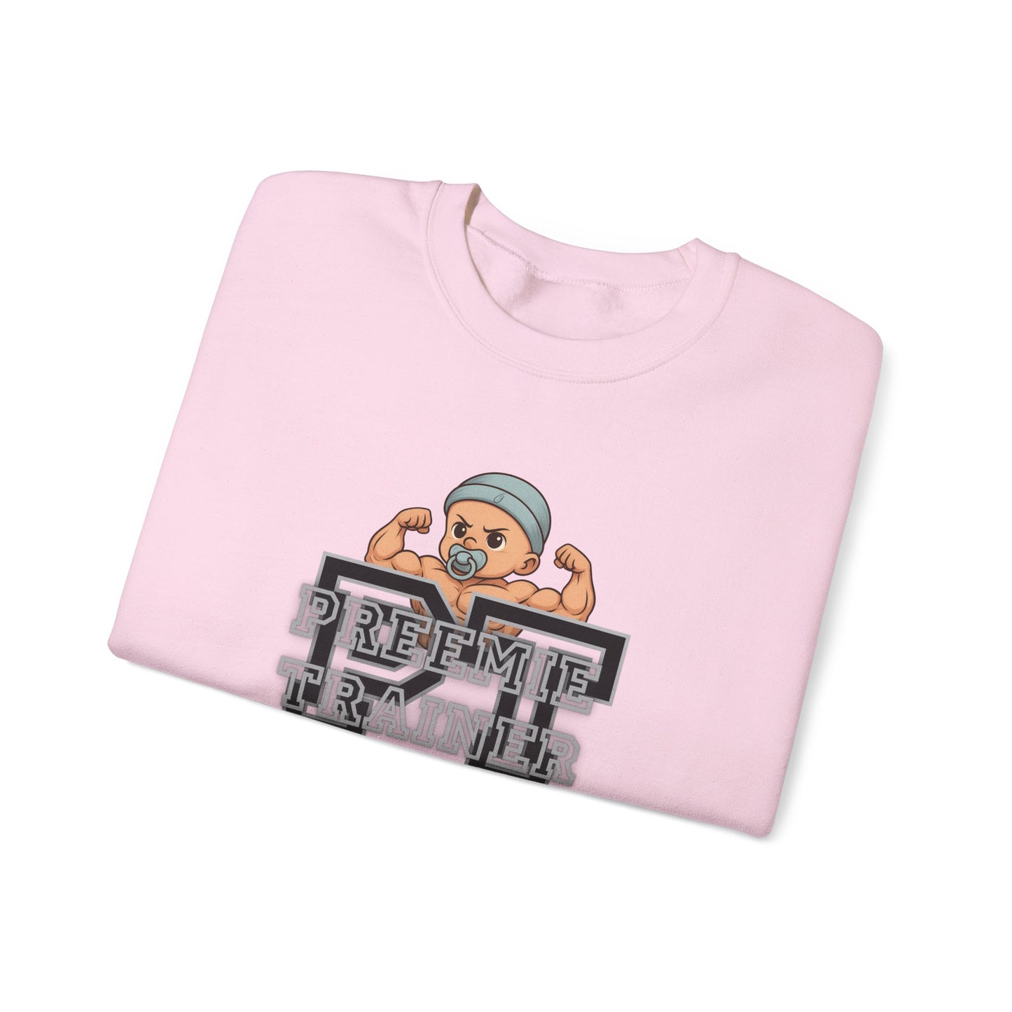 PT Preemie Trainer Crewneck Sweatshirt - Buff Baby