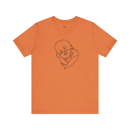 T-Shirt Hand-Drawn Preemie with O2 Support for NICU Awareness