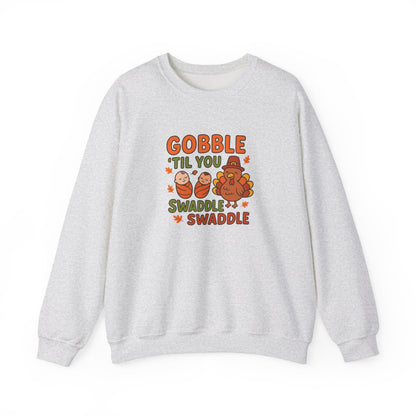 Thanksgiving NICU Sweater: Gobble 'Til You Swaddle