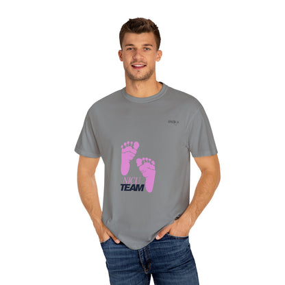 NICU Team Unisex T-shirt with Small Feet Design